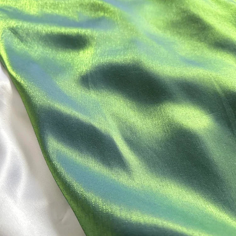 Beautiful A Line Spaghetti Straps Green Long Prom Dresses Evening Gowns P2312 - Image 3