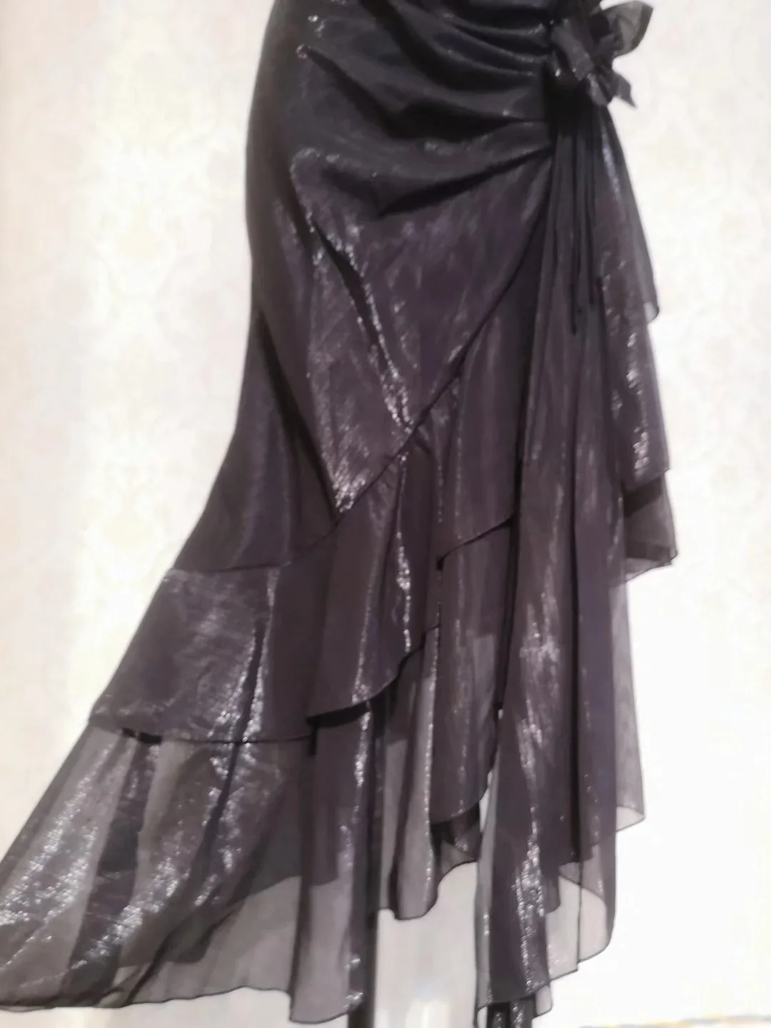 Beautiful Mermaid Spaghetti Strap Ice Blue Irregular Skirt Homecoming Dress P3365 - Image 8