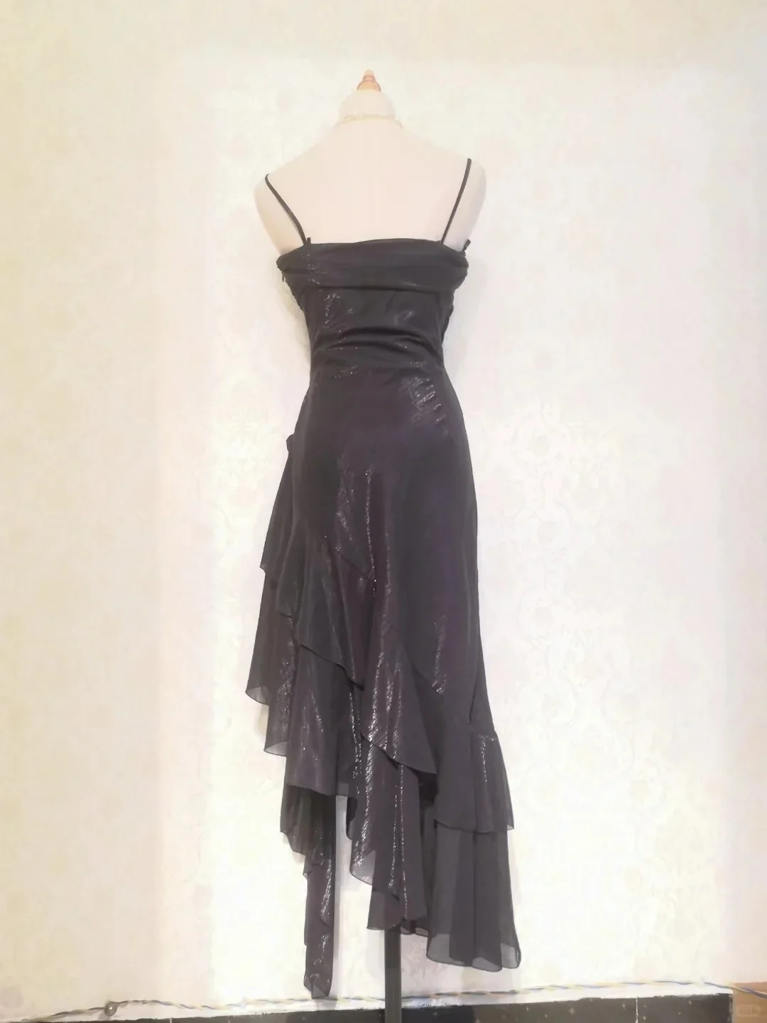 Beautiful Mermaid Spaghetti Strap Ice Blue Irregular Skirt Homecoming Dress P3365 - Image 9