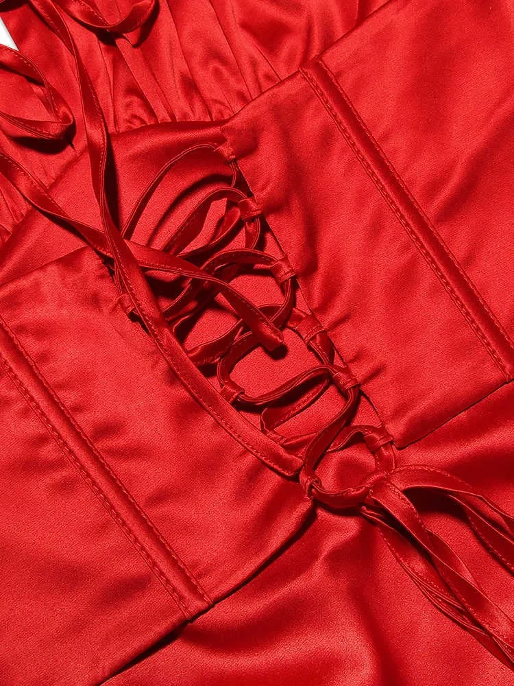 Beautiful Spaghetti Strap Outfits Women Clothing Corset Birthday Party Dresses Prom Dresses P688 - Image 2