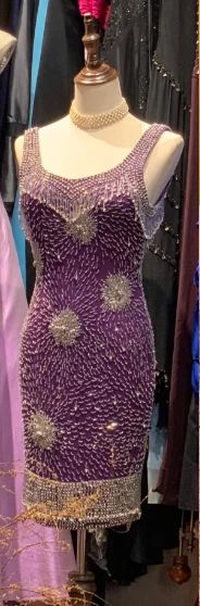 Charming Purple Heavy Work Luxury Beaded Slim Fit 17th Birthday Homecoming Dress P3560 - Image 3