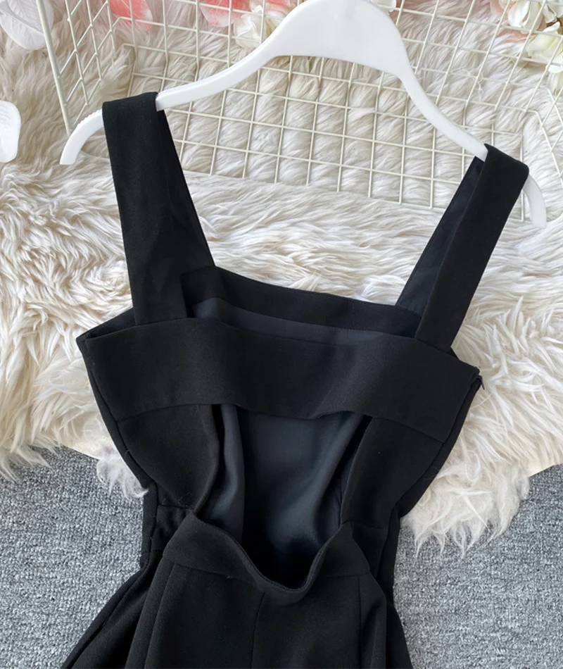 Chic sleeveless jumpsuit wide leg jumpsuit 075 - Image 4