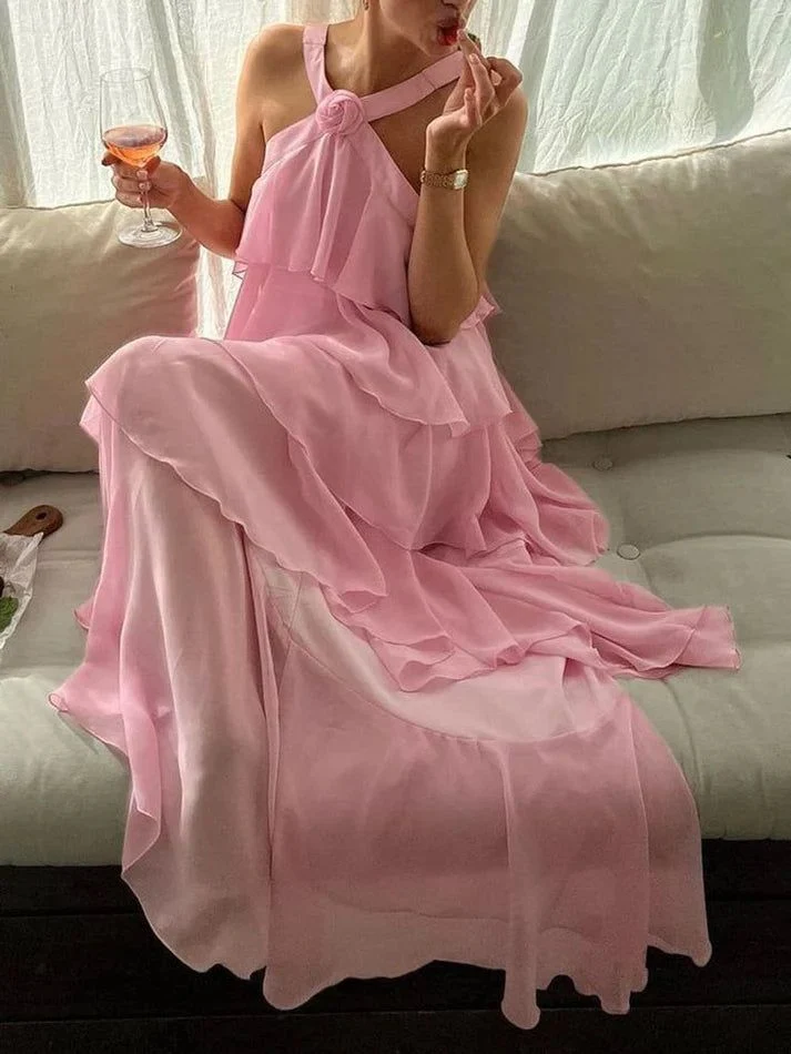Classic Pink Prom Dresses Long Prom Gown 22th Birthday Outfit P1381 - Image 10