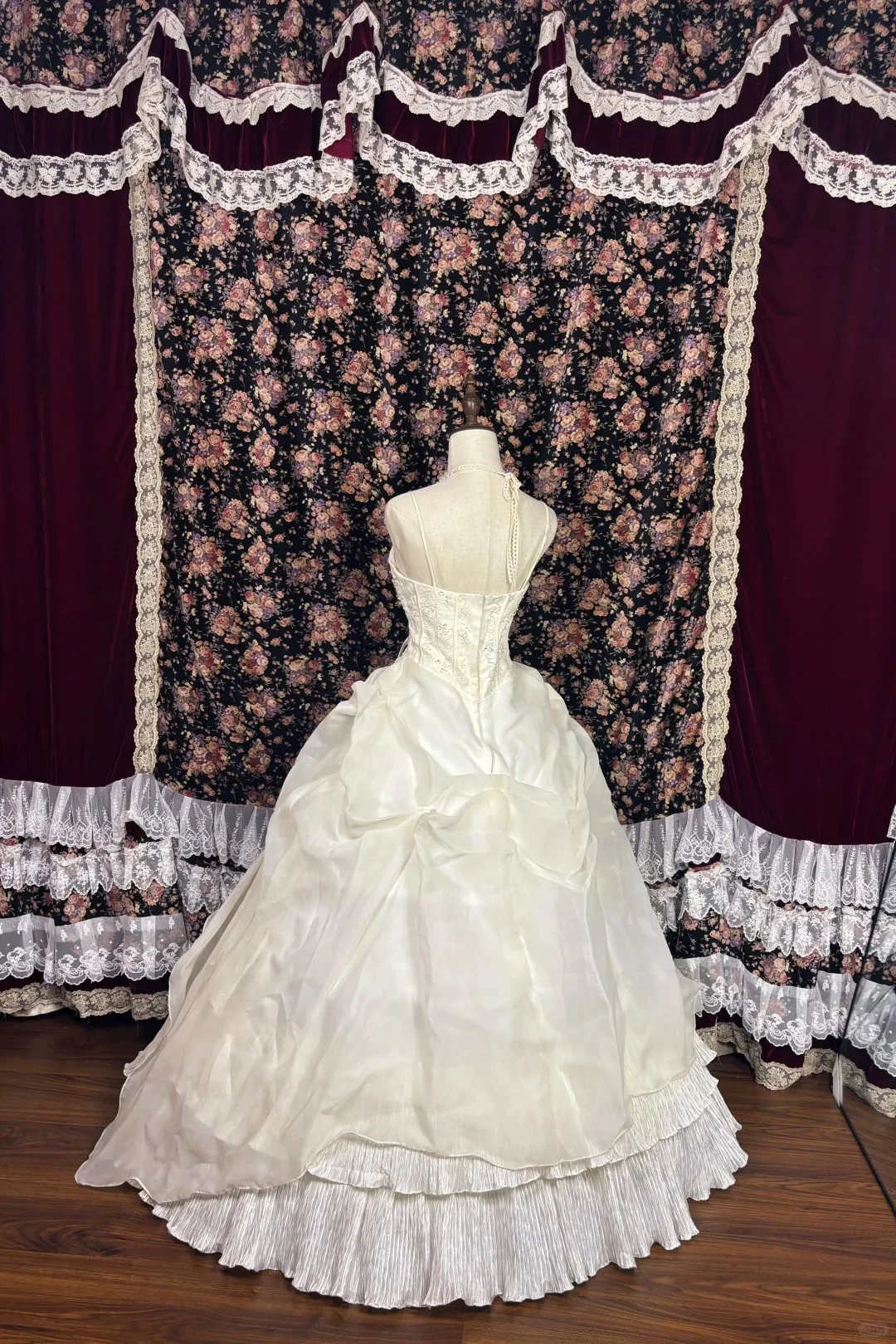 Cream Princess Strapless Waisted A-Line Wedding Dress P3000 - Image 2