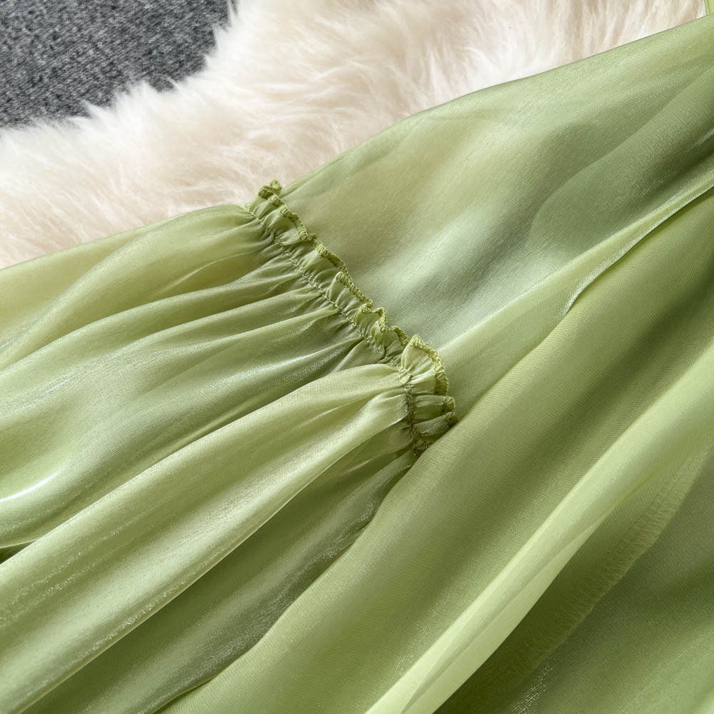 Cute A line Sleeveless Backless Mint Green Summer Holiday Dress P242 - Image 8