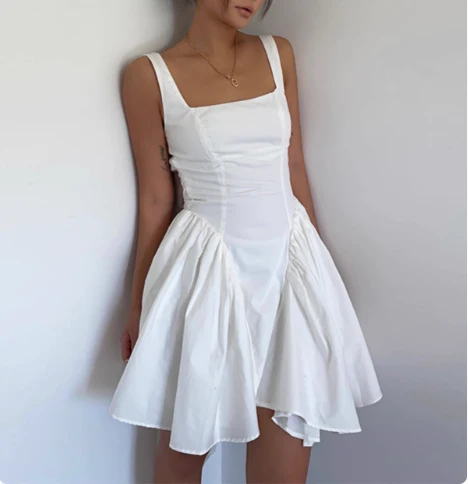 Cute Butterfly Backless Square Neck Waist Backless 17th Birthday Homecoming Dress P3606 - Image 2