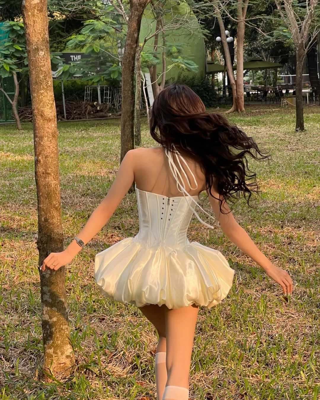 Cute Princess Sling Slim Fishbone Puffy Skirt 17th Birthday Homecoming Dress P3588 - Image 6