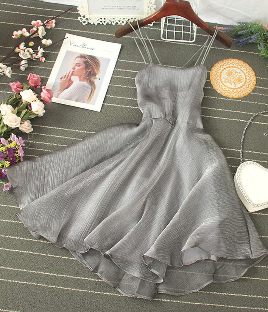 Cute Tulle Backless Short Dress Mini Dress P343 - Image 7