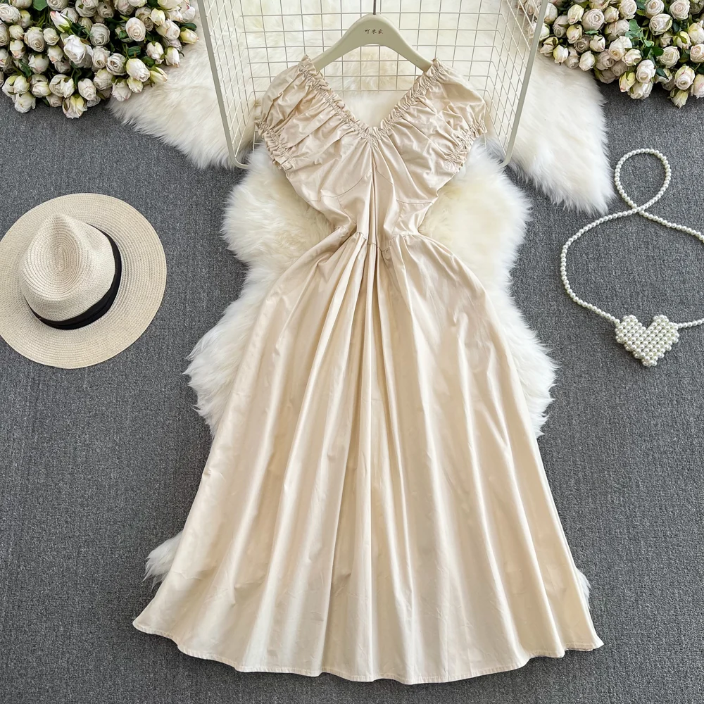 Cute V-neck Dress, Fashion Dress P263 - Image 2