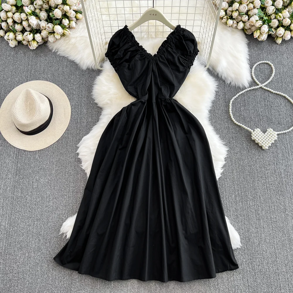 Cute V-neck Dress, Fashion Dress P263 - Image 5