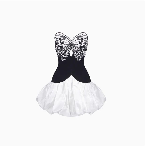 Design Bow Cloud Bud Puffy Birthday Dress Homecoming Dress P3891 - Image 3