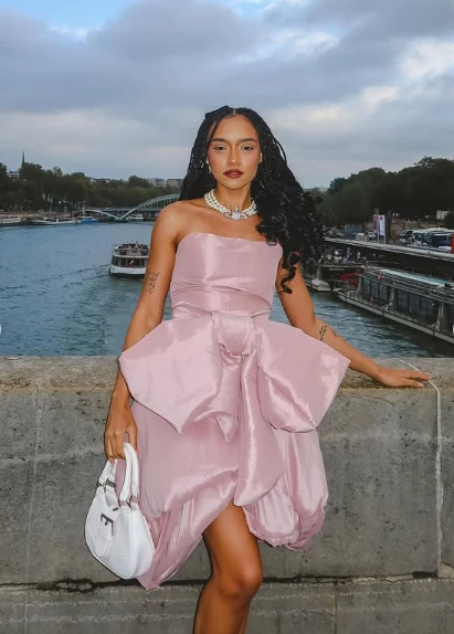 Design Pink Tube Top Bow Irregular 17th Birthday Homecoming Dress P3952 - Image 8