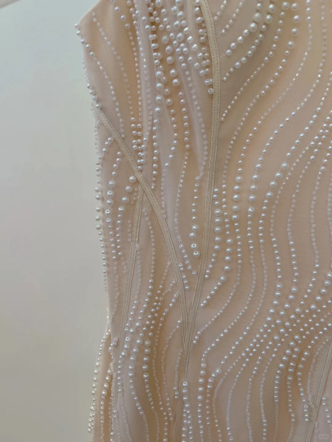 Elegant A-line Strap Pearl Tulle Long Prom Dress Evening Dress P4045 - Image 9