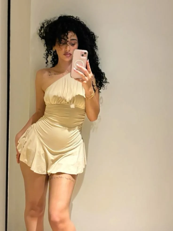 Elegant One Shoulder Sleeveless Fitted Mini Homecoming Dress P3672