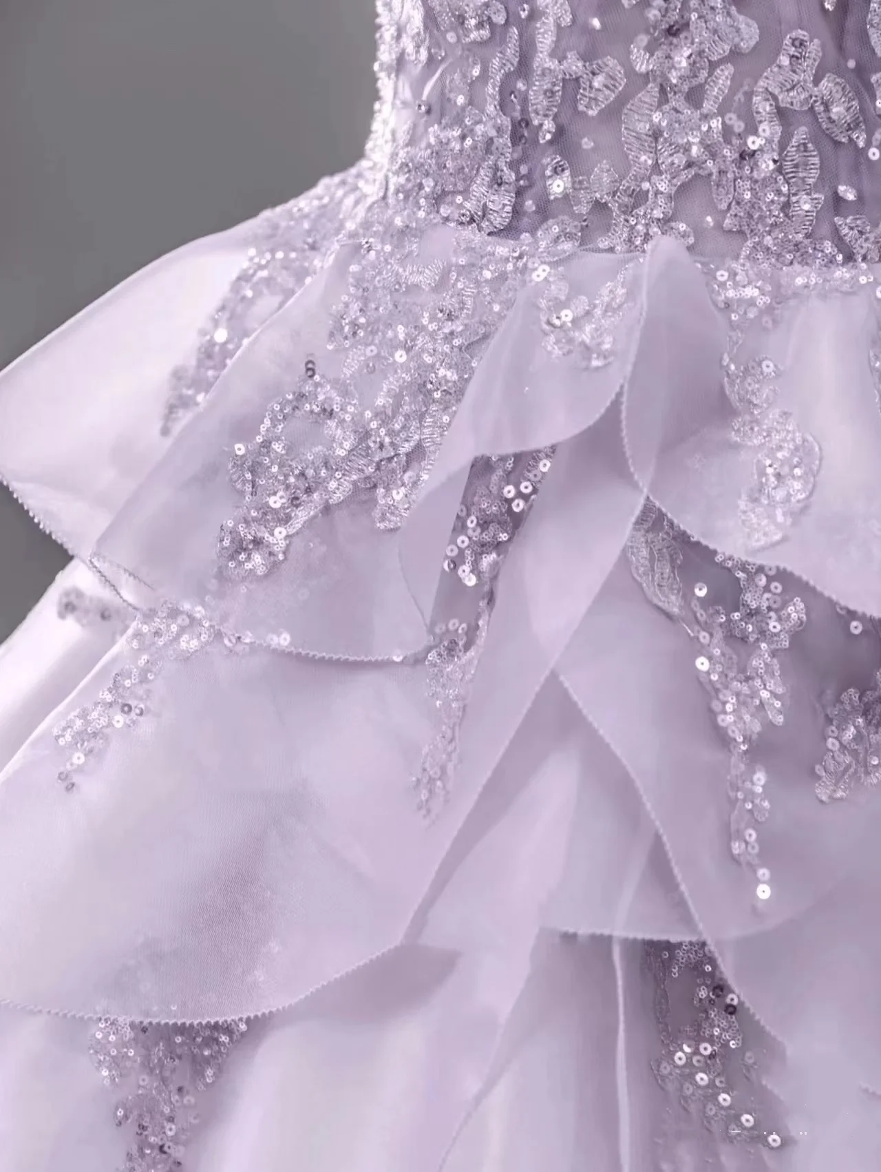 Fairy A Line Off The Shoulder Lilac Prom Dresses Evening Dress P2045 - Image 4