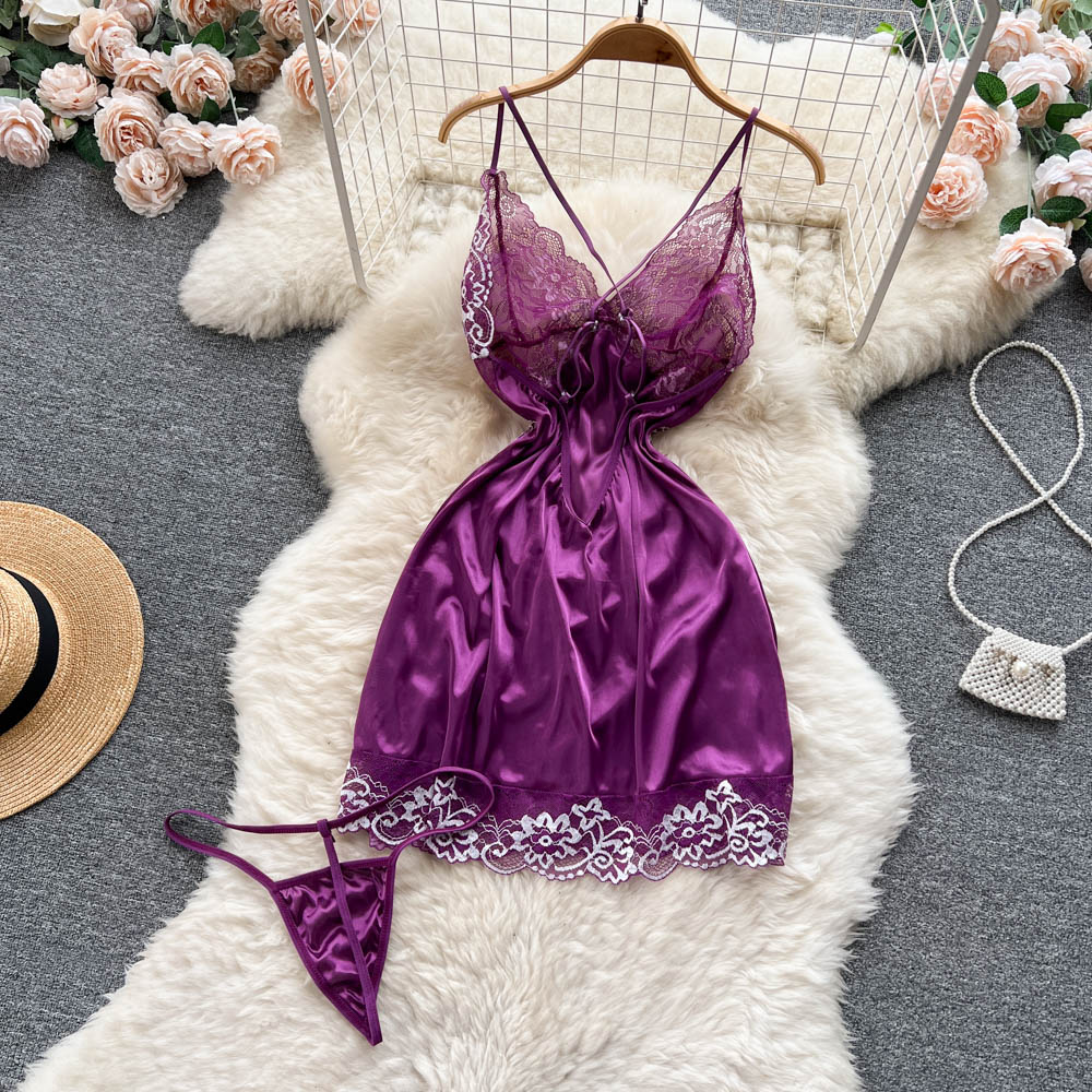 Sexy Backless Lace Dress Summer Women Holiday Dress P225 - Image 4