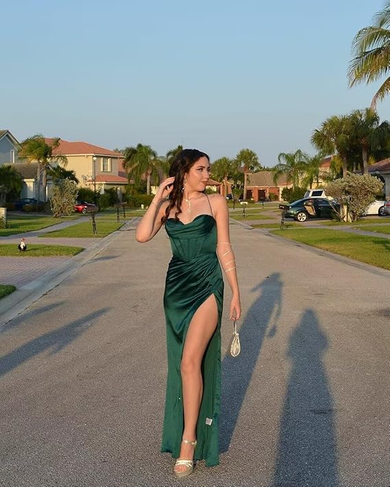 Sexy Birthday Dresses Halter Champagne Prom Dresses Birthday Outfits P369 - Image 10