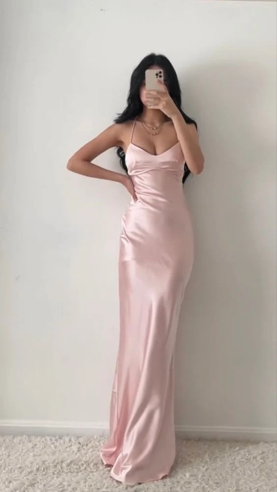 Sexy Birthday Dresses Pink Halter Prom Dresses Birthday Outfits P368