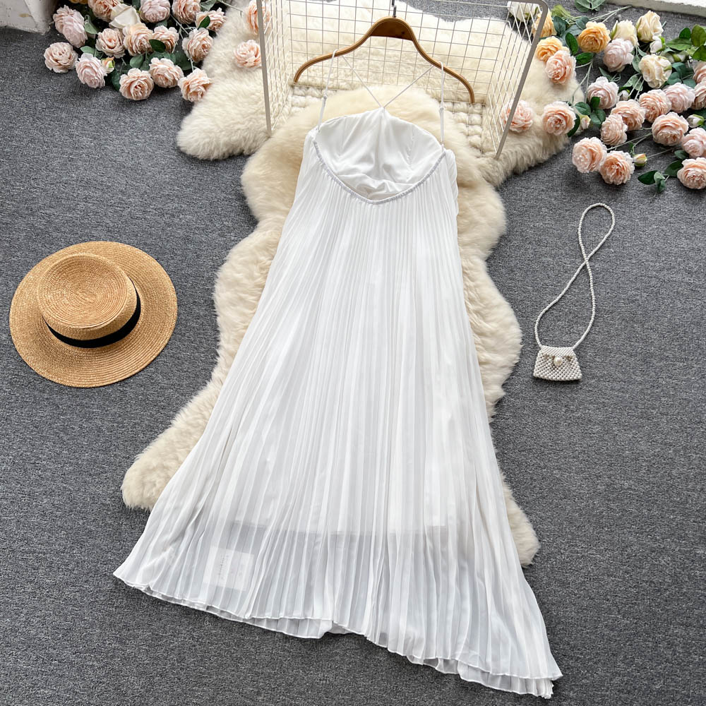 Sexy Halter Ruffles Dress Summer Women Holiday Dress P213 - Image 4