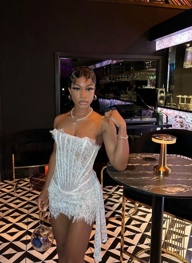 Sexy Lace Corset Fishbone Tight Hip 17th Birthday Homecoming Dress P3593 - Image 3