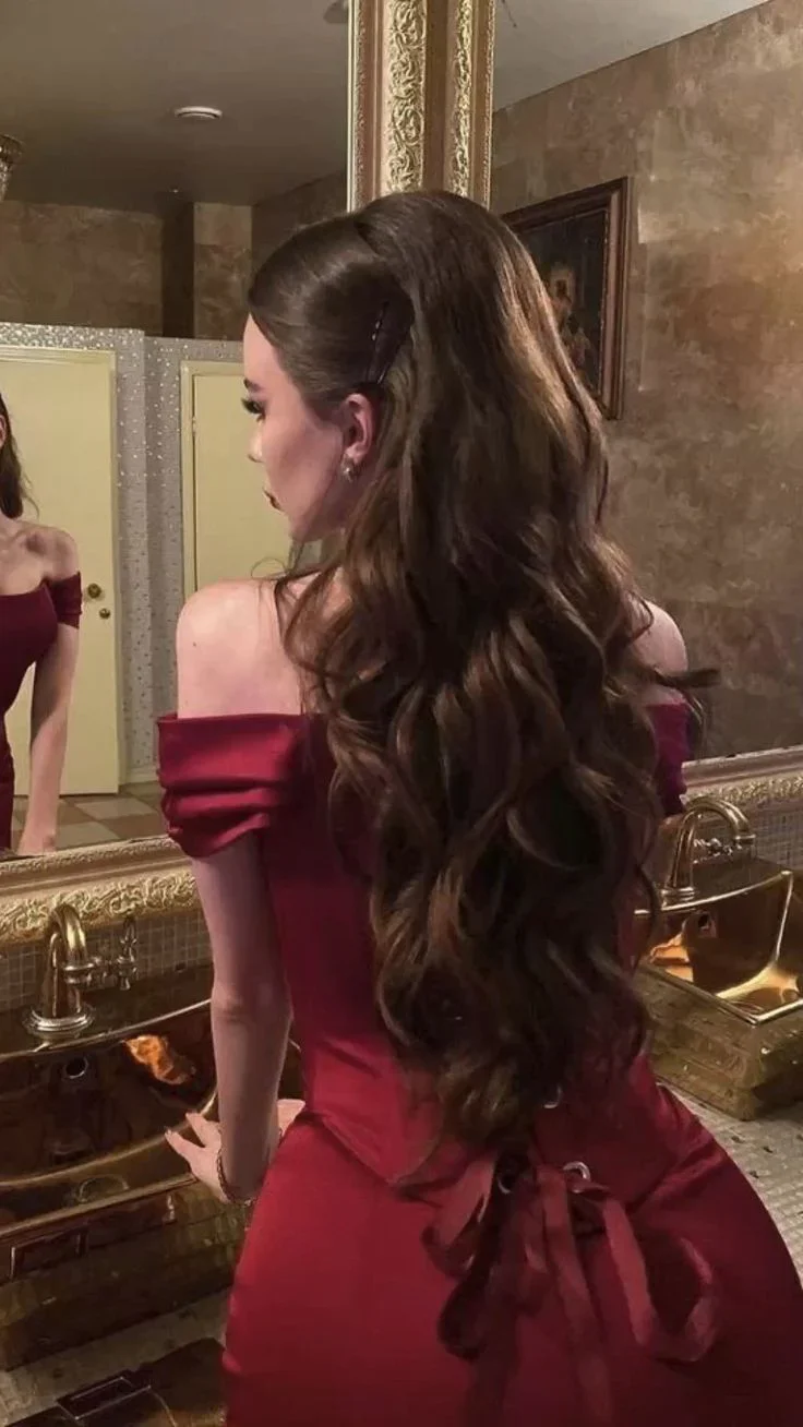 Sexy Mermaid Off the Shoulder Long Burgundy Prom Dresses with Lace Up P1499 - Image 2