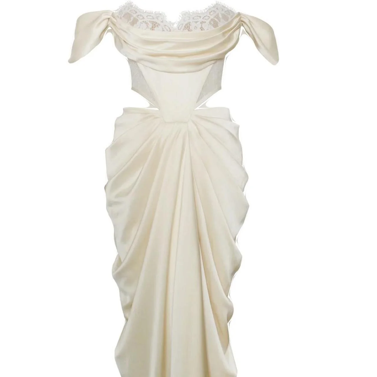 Sexy Mermaid Strapless Long Chiffon Prom Dress P986 - Image 3