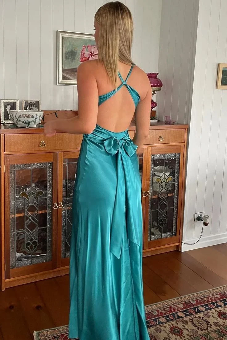 Sexy Mermaid V neckline Long Prom Dress P1620 - Image 4