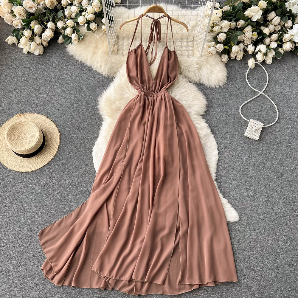 Sexy Spaghetti Straps Backless Summer Beach Dress Hot Women Dress P148 - Image 3