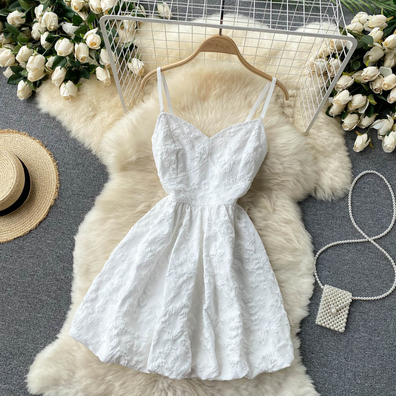 Sexy Spaghetti Straps Lace Short Dress Summer Women Holiday Dress P227 - Image 2