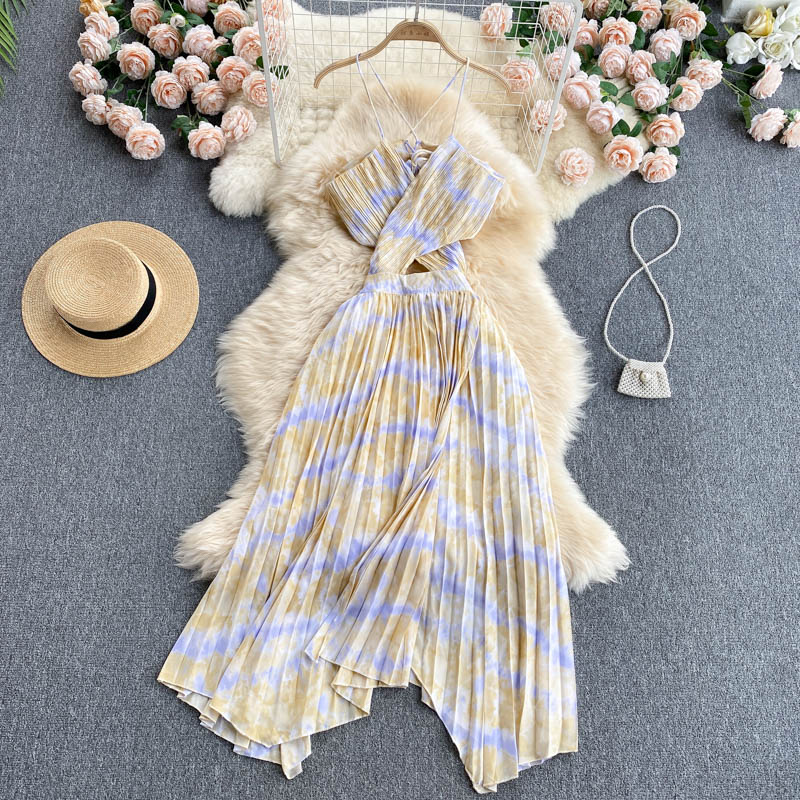 Sexy Spaghetti Straps Summer Backless Dress Hot Women Dress P154 - Image 4