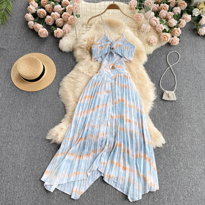 Sexy Spaghetti Straps Summer Backless Dress Hot Women Dress P154 - Image 7