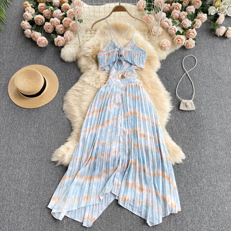 Sexy Spaghetti Straps Summer Backless Dress Hot Women Dress P154 - Image 8