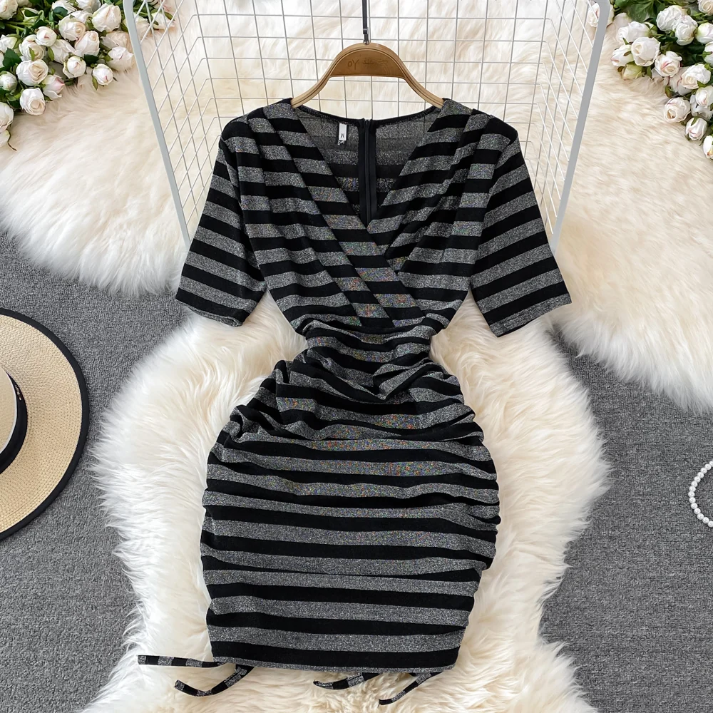 Sexy V Neck Short Dress Fashion Dress P295 - Image 10