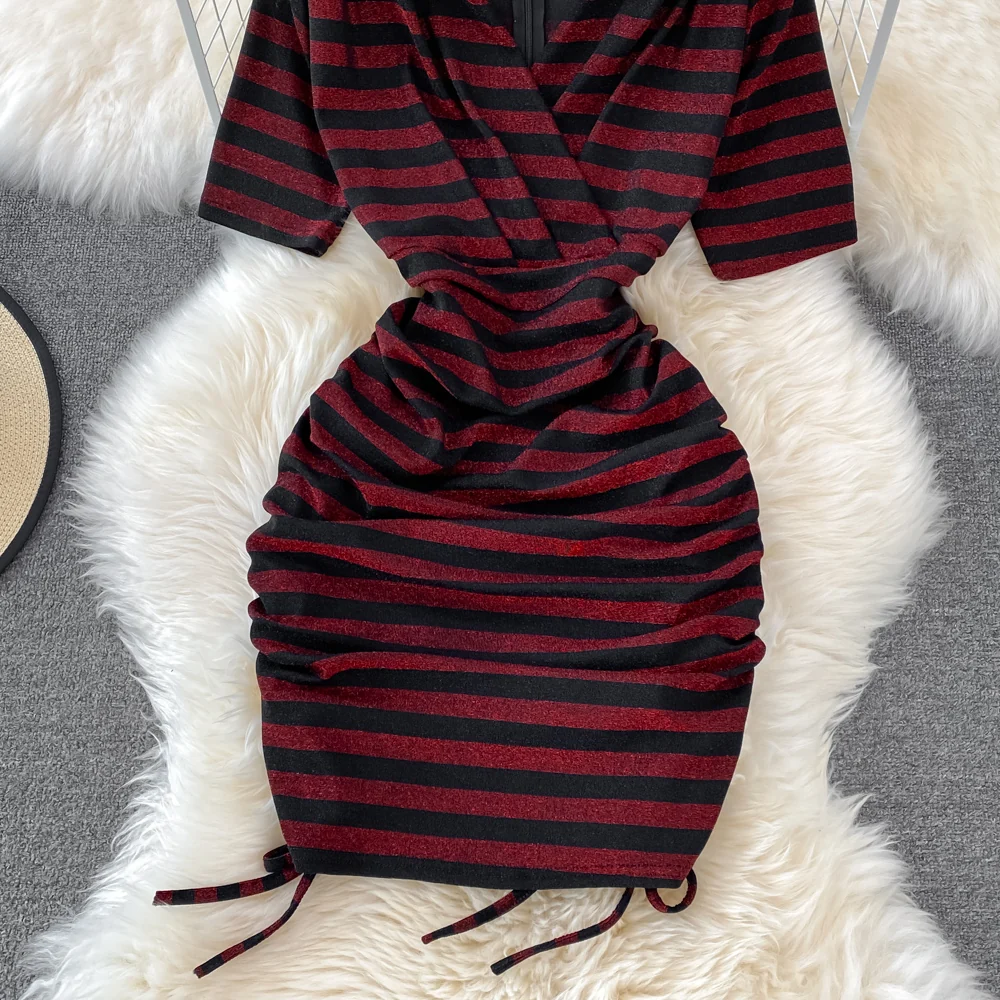 Sexy V Neck Short Dress Fashion Dress P295 - Image 4