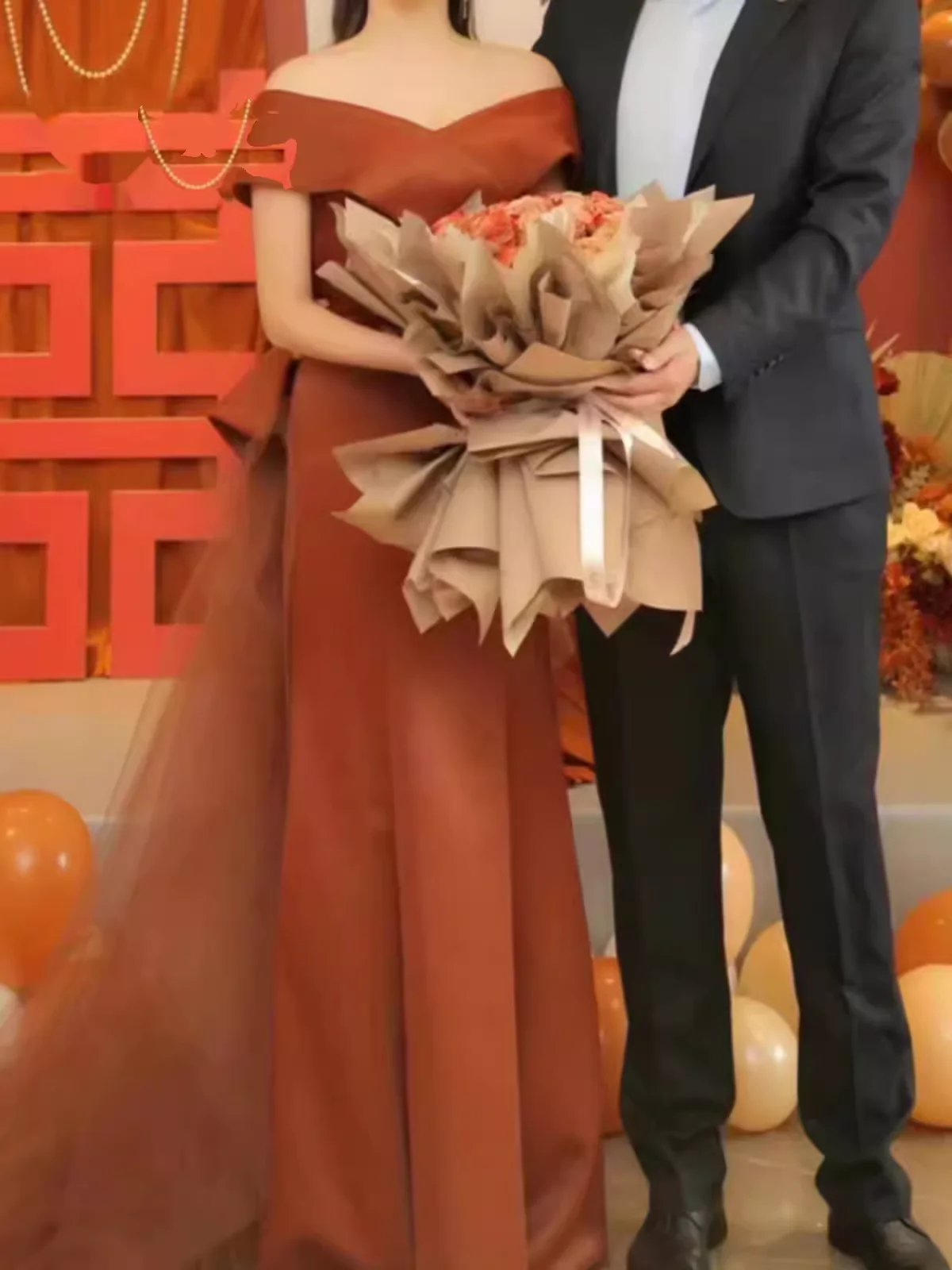 Simple Mermaid Long Brown Prom Dresses Long Prom Gown P953 - Image 4