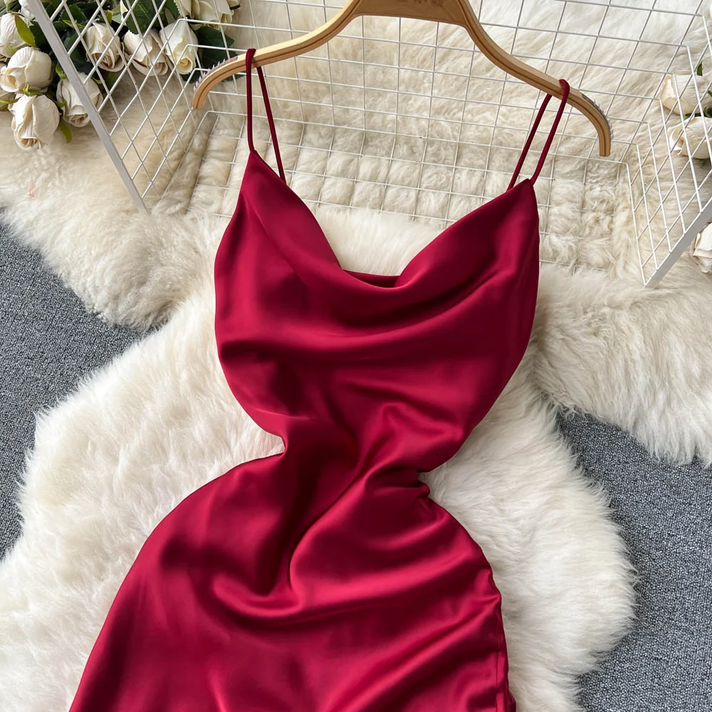 Simple Satin Dresses, Fashion Dresses P269 - Image 3