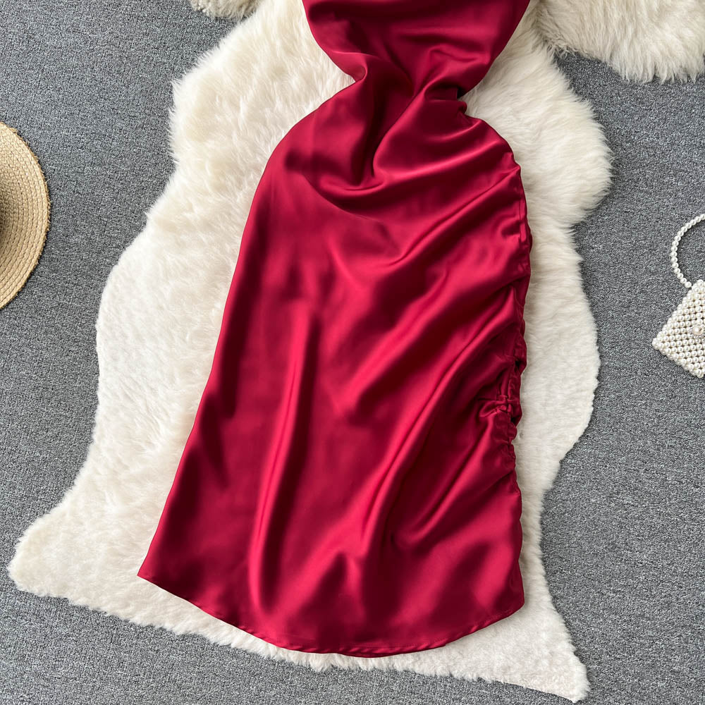 Simple Satin Dresses, Fashion Dresses P269 - Image 4