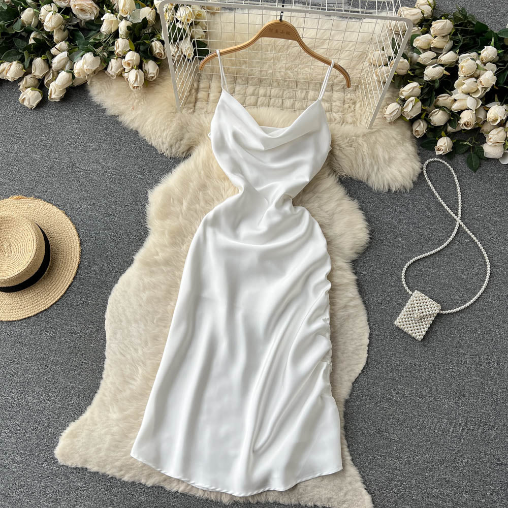 Simple Satin Dresses, Fashion Dresses P269 - Image 5