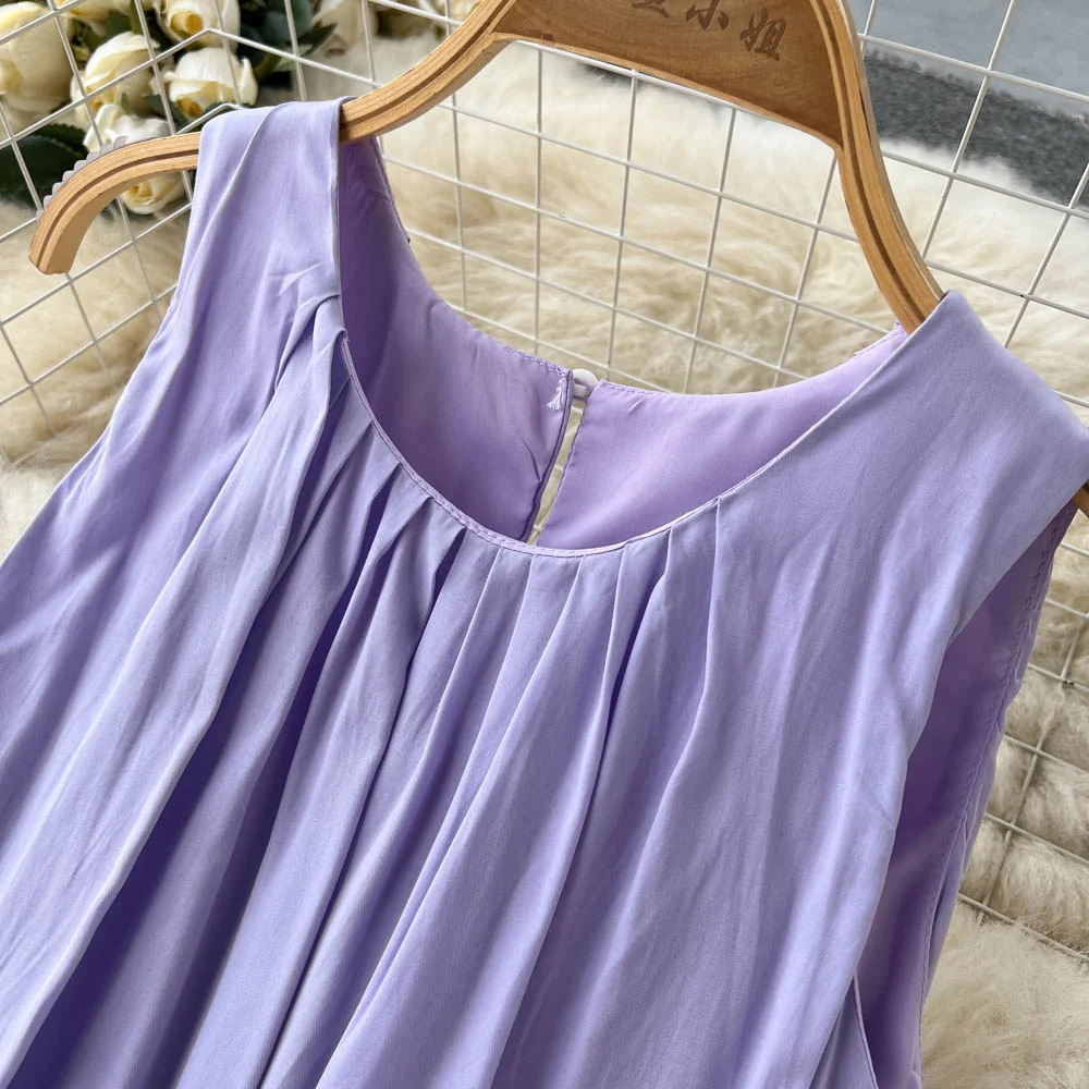 Simple Scoop Summer Beach Dress Women Holiday Dress P188 - Image 3
