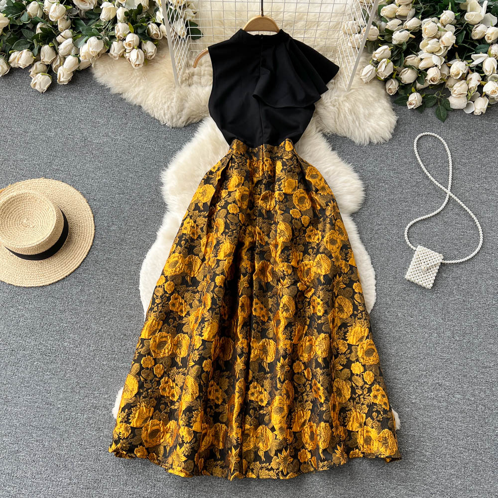 simple sleeves summer women's dress P120 - Image 3
