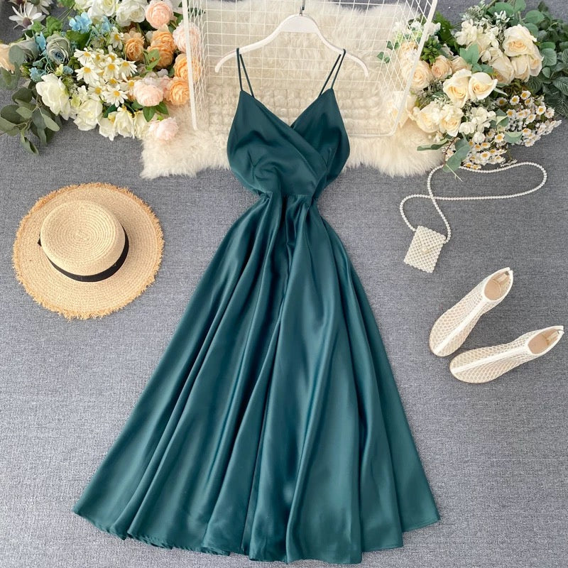Stylish v neck backless dress summer dress 045 - Image 5