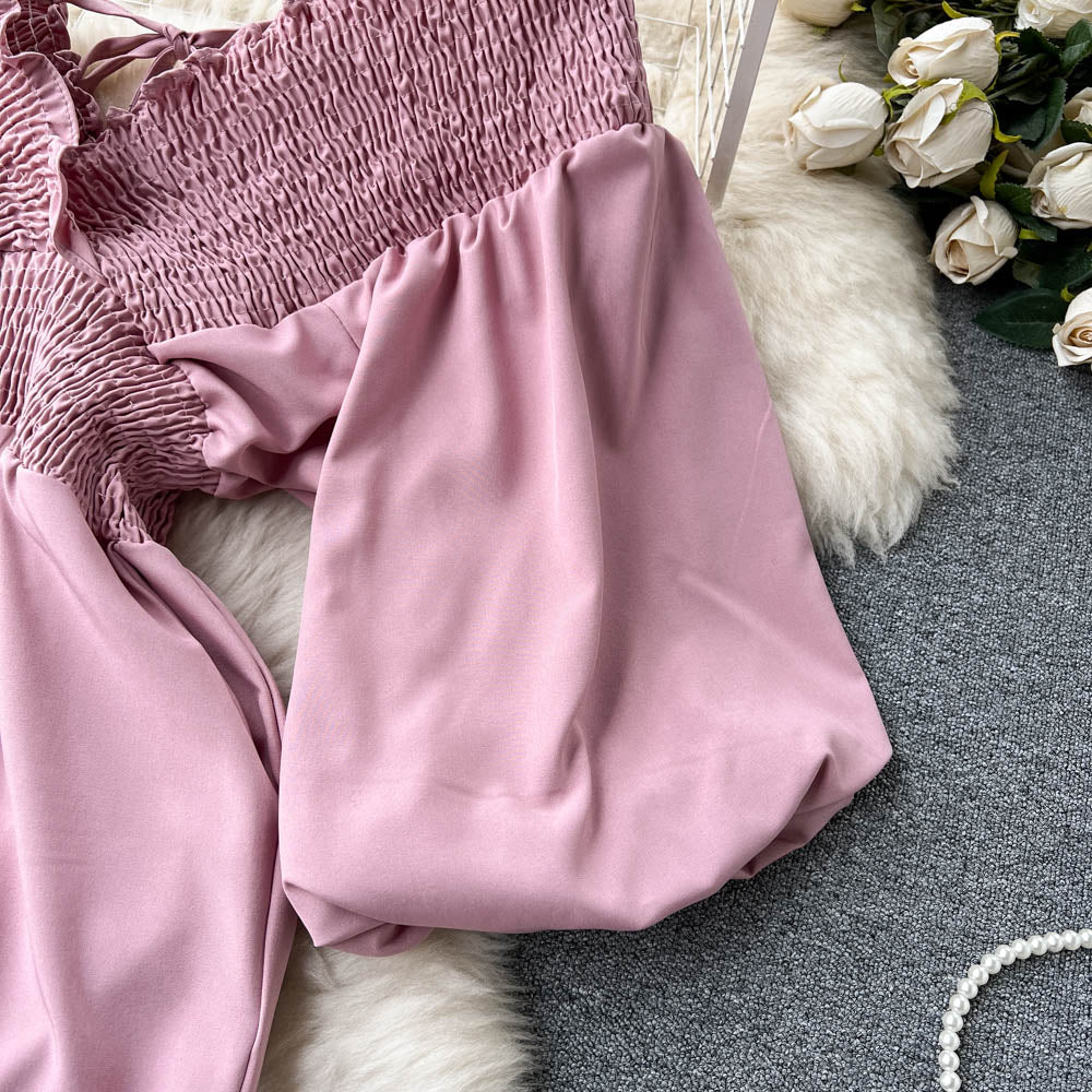 Stylish V-neck Long Sleeve Jumpsuits p268 - Image 5