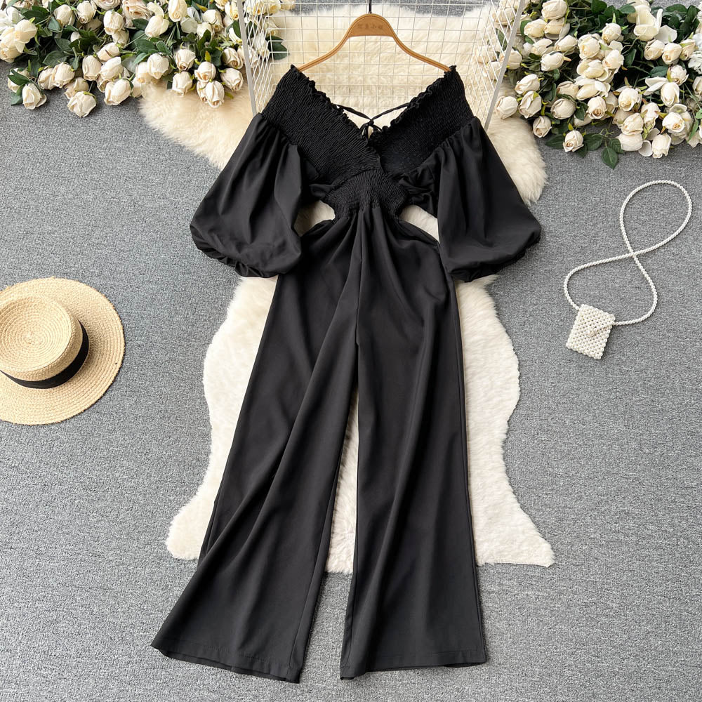 Stylish V-neck Long Sleeve Jumpsuits p268 - Image 7