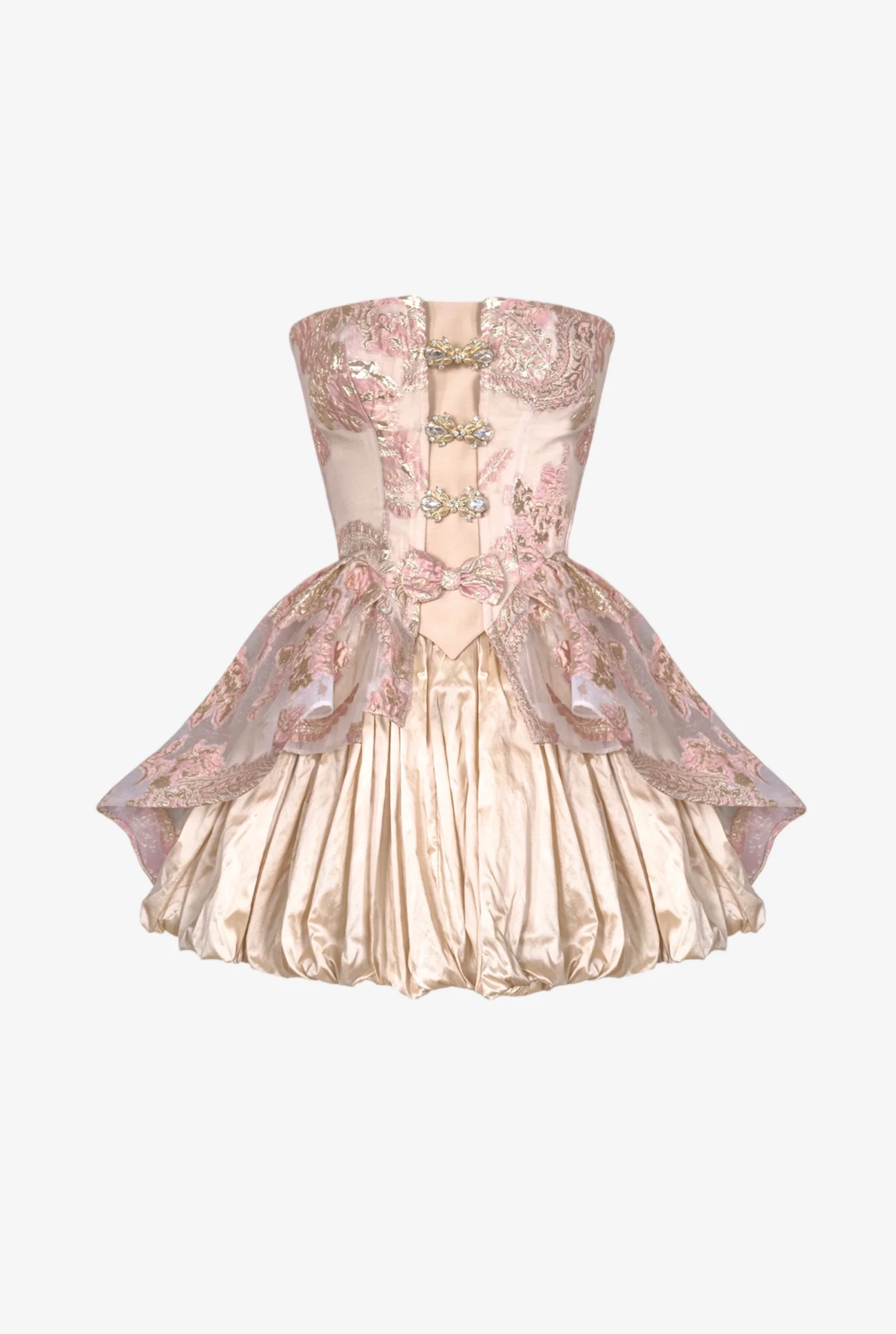 Vintage Ball Gown Gold Homecoming Dresses 18th Birthday Outfits P1823 - Image 8