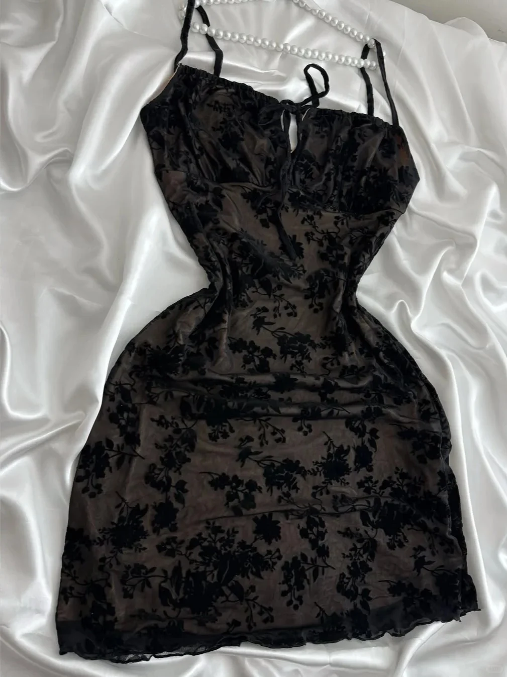 Vintage Purple Black Lace Strap Mini Homecoming Dress P3419 - Image 7